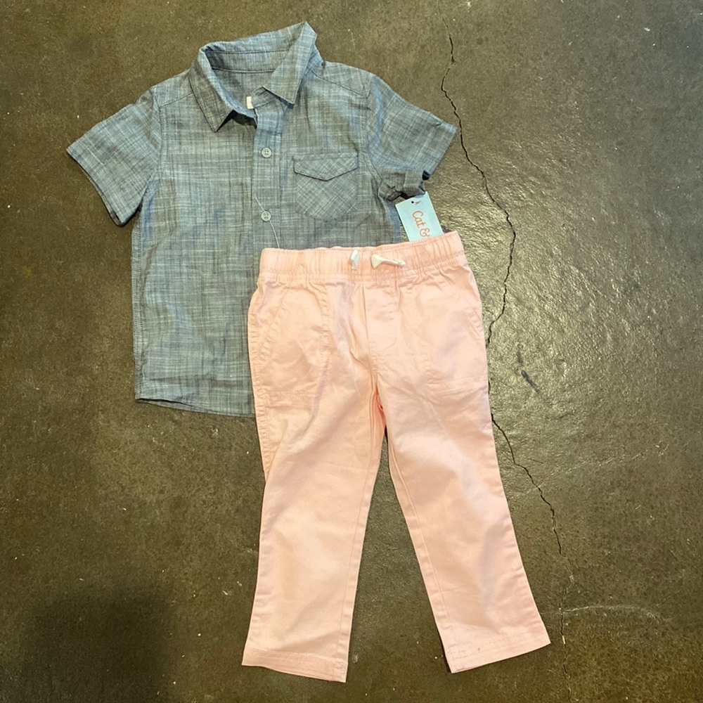 Toddler shirt and slacks💓